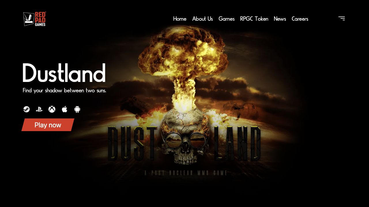 RedPad Games website screenshot